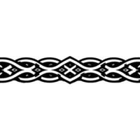 Elegant D Celtic Knot Border on a Subtle White Background vector