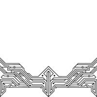 Abstract Circuit Board Edge , Illustration vector