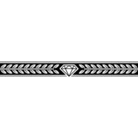 Diamond and Leaf Ornament Minimalist vector