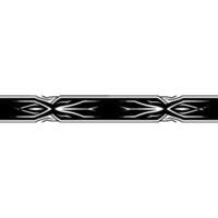 Minimalist Geometric Band , Black and White, Repeating Pattern vector