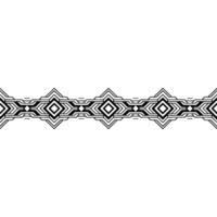 Geometric Line Art Border on White Background vector