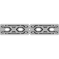 Geometric Border Minimalist Techinspired Abstract Element vector