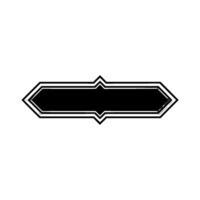 Elegant Black Label Template, Geometric , Negative Space vector