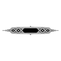 Art Deco Banner Black and White Geometric , Elegance vector