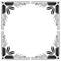 Futuristic Tech Frame Circuit Board Border , Illustration vector