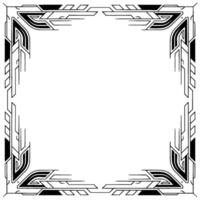 Art Deco Frame on Soft Gray Background With Sunburst, Elegant vector
