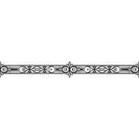 Elegant Black Ornamental Divider Decorative Element vector