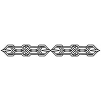 Geometric Border , Line Art, Decorative Element vector