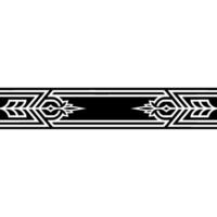 Elegant Black and White Patterned Border vector