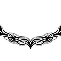 Elegant Black and White Abstract Ornament on Gradient Background vector