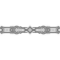 Minimalist Tech Pattern Border on White Background vector