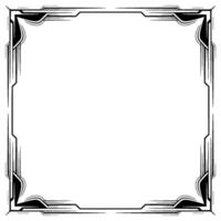 Art Deco Frame Modern Geometric , Invitation Border, White Space vector