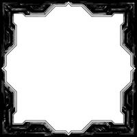 Art Deco Frame Template Geometric , Monochrome, Empty Space vector