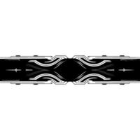 Futuristic Abstract in Black and Silver on White Background vector