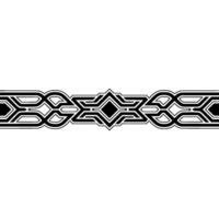Abstract Geometric Black White Border Decorative Element vector