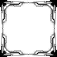 Art Deco Frame, Geometric Border, Elegant for Invitations and Announcements vector