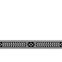 Elegant Black and White Leaf Border , Minimalist and Decorative vector