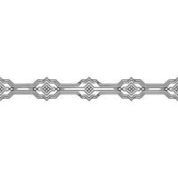 Geometric Line Pattern on White, Minimalist Border vector
