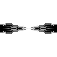 Abstract Tech Line Futuristic Black White Background vector