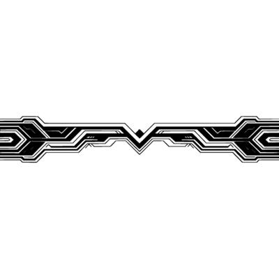 Futuristic Circuit on White Background