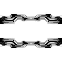 Futuristic Technology Frame , Abstract Grayscale Background, Copy Space vector