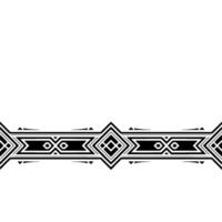 Geometric Black Border on White Background Decorative Element vector
