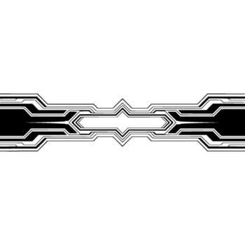 Futuristic Tech Banner Black and White Abstract on Gradient Background vector