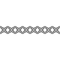 Minimalist Geometric Border in Black on Cream Background vector