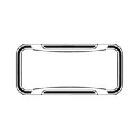 Modern Ui Frame Element, Minimalist Style, Futuristic vector
