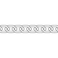 Minimalist Chain Illustration Bond, Connection, Security, vector