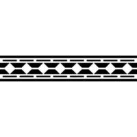 Geometric Diamond Pattern Border Element on White Background vector