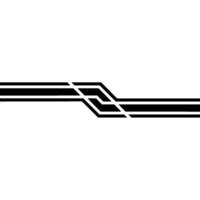 Abstract Black and White Line on White Background vector