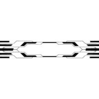 Minimalist Tech Frame Geometric Lines Gradients on White vector