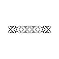 Geometric Chain Pattern on Cream Background vector