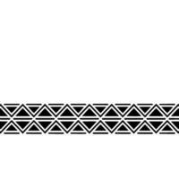 Geometric Black and White Border Pattern vector
