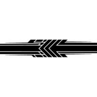 Geometric Arrow in Black and White vector