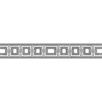 Geometric Greek Key Pattern Border on White Minimalist, Decorative vector