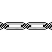 Abstract Chain Link Pattern Black White, Minimalist vector