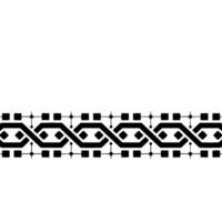 Abstract Geometric Pattern Black Border on White Background vector