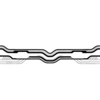 Minimalist Tech Line Art Background, Futuristic , Black and White vector