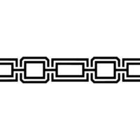 Geometric Chain Pattern on White Background, Minimalist vector