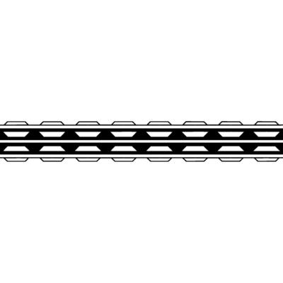 Minimalist Geometric Border Element Black and White
