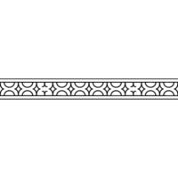 Geometric Border Element, Minimalist , Repeating Pattern vector