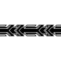 Bold Geometric Arrow Pattern on White Background vector