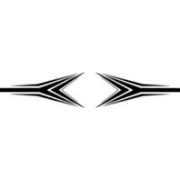 Abstract Black Arrows on White Background Minimalist vector