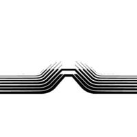 Minimalist Abstract Black Lines on White Background vector