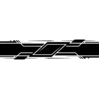 Abstract Geometric Black Stripe on White Background vector