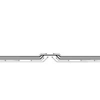 Minimalist Tech Circuitry Abstract Digital Lines on White vector