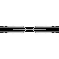 Minimalist Tech Line , Black on White Background vector
