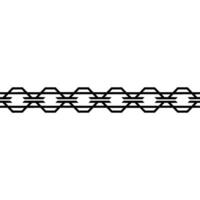 Geometric Chain Pattern on White Minimalist Element vector